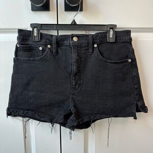 Madewell Women’s High-Rise Denim Shorts Black (Size 30)
